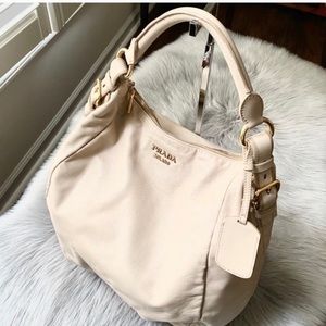 Prada Cream Leather Bag